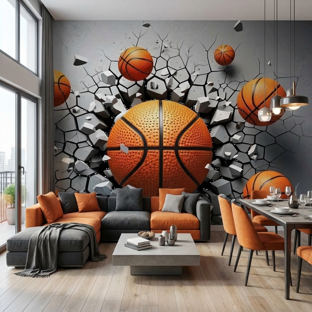 Basketbol Temalı Duvar Kağıdı